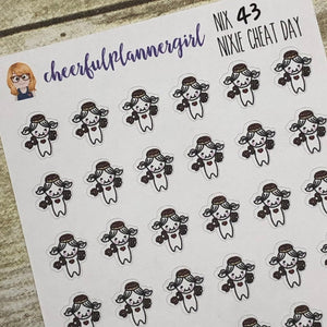 Nixie Cheat Day Planner Stickers