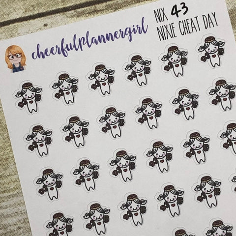 Nixie Cheat Day Planner Stickers
