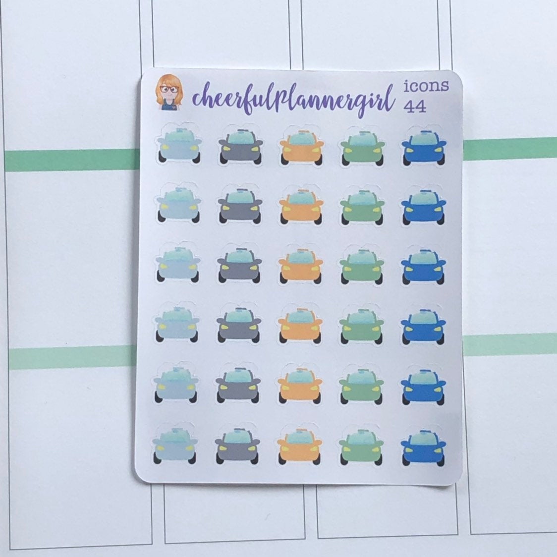 Wash Car Planner Stickers