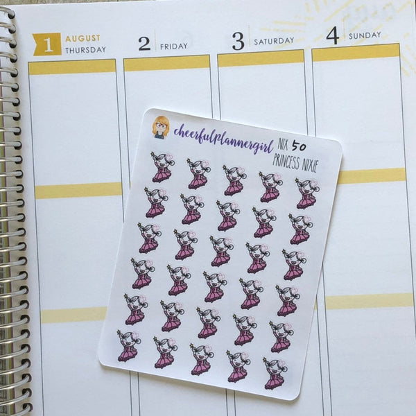 Nixie is a Princess Planner Stickers