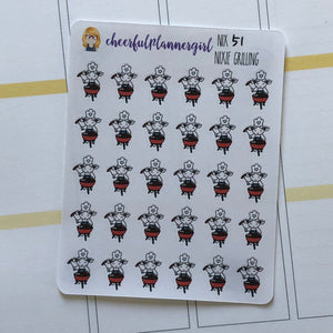 Nixie Grilling Planner Stickers