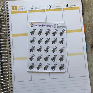 Nixie Grocery Shopping Planner Stickers