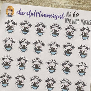 Nixie Loves Noodles Planner Stickers