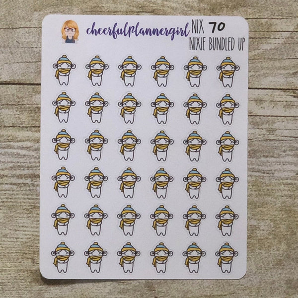 Nixie all Bundled Up Planner Stickers