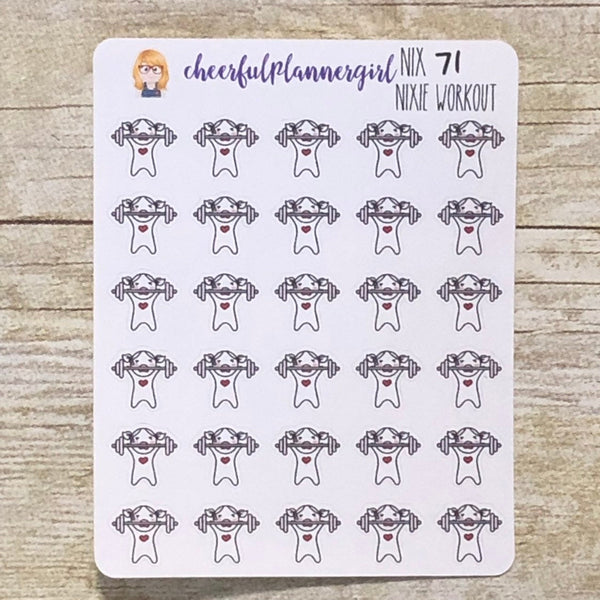 Nixie Workout Planner Stickers