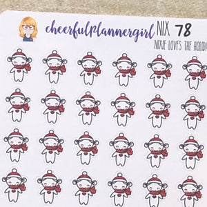 Nixie Loves The Holidays Planner Stickers
