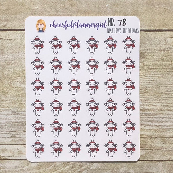 Nixie Loves The Holidays Planner Stickers