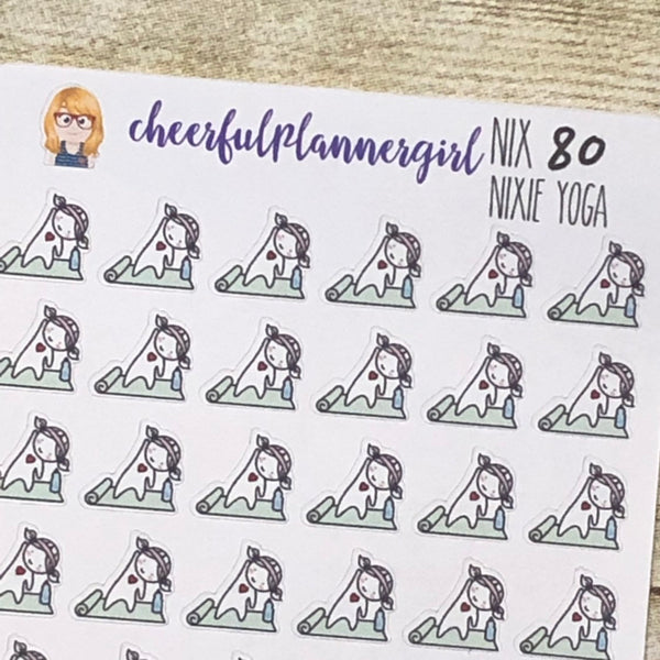 Nixie Yoga Planner Stickers