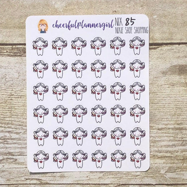 Nixie Shoe Shopping Planner Stickers