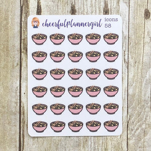 Bowl of Noodles Planner Stickers