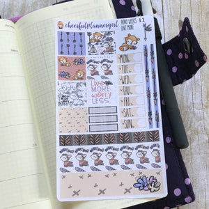Hobonichi Weeks Live More Worry Less Weekly Planner Stickers