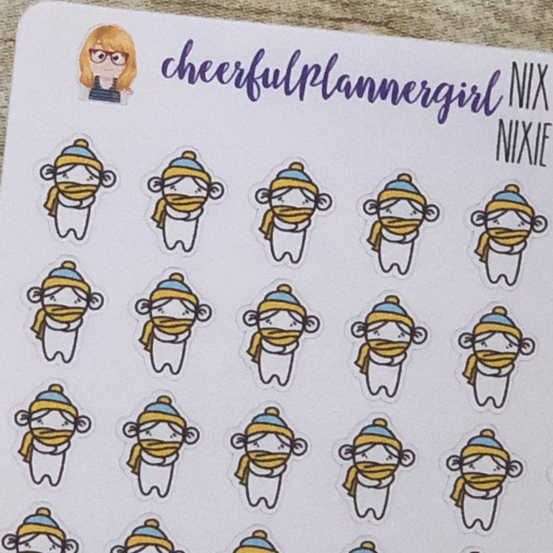 Nixie all Bundled Up Planner Stickers