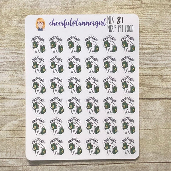 Nixie buys Pet Food Planner Stickers