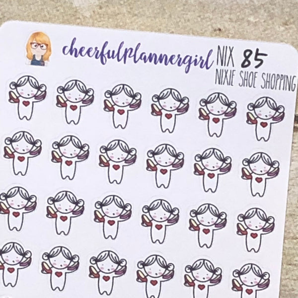 Nixie Shoe Shopping Planner Stickers