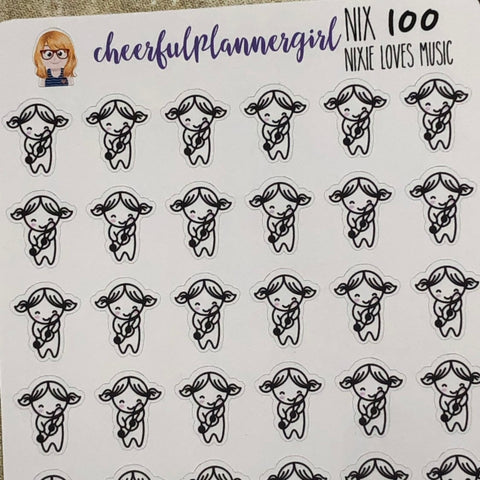 Nixie loves Music Planner Stickers