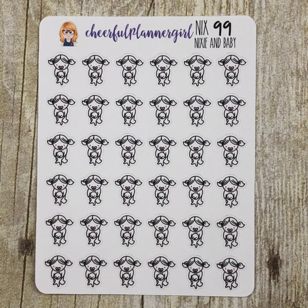 Nixie and Baby Planner Stickers