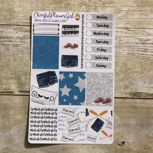 Lake Life Mini Kit Weekly Layout Planner Stickers