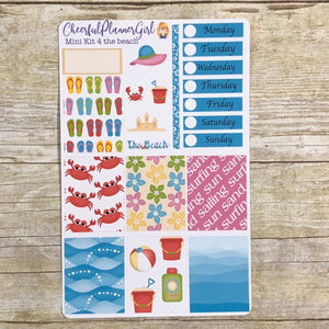 The Beach Mini Kit Weekly Layout Planner Stickers