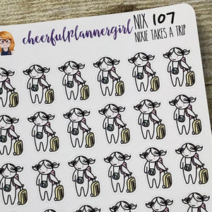 Nixie Takes A Trip Planner Stickers