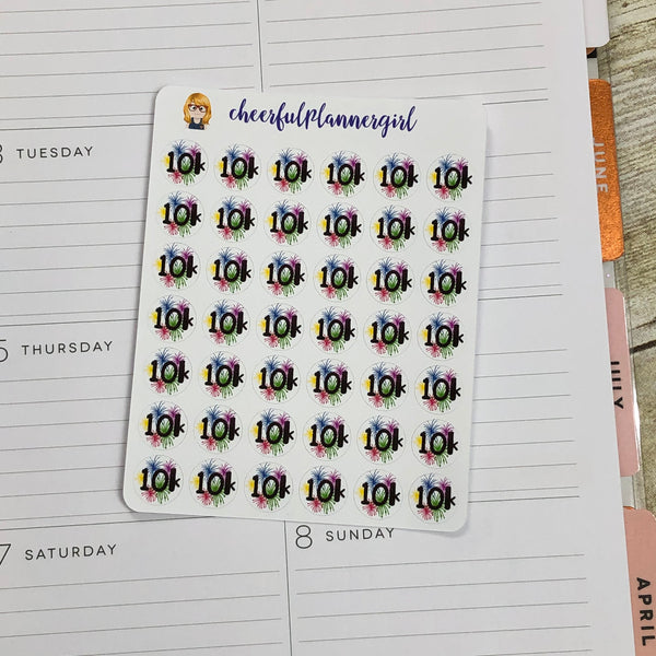 10k Step Goal Planner Stickers
