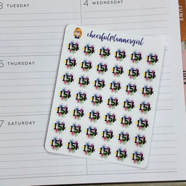 15k Step Goal Planner Stickers