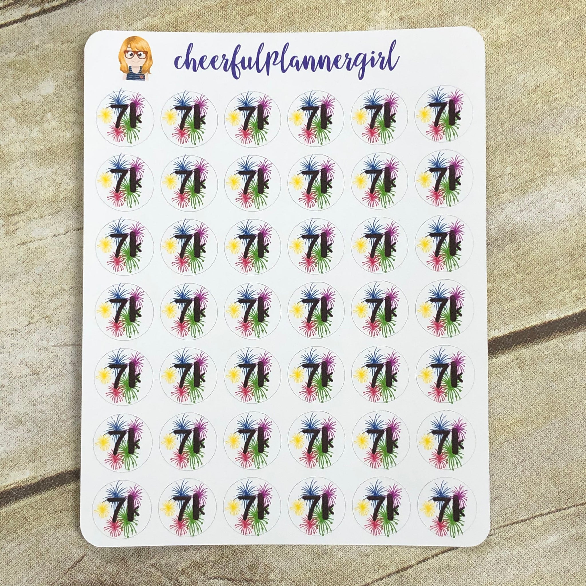7k Step Goal Planner Stickers