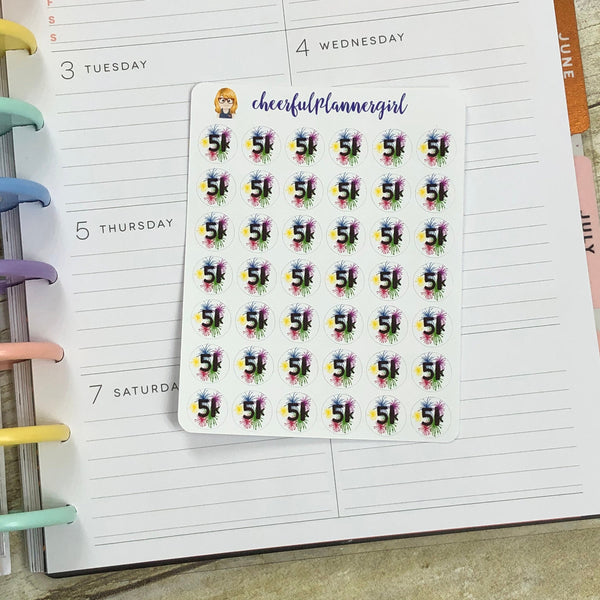 5k Step Goal Planner Stickers