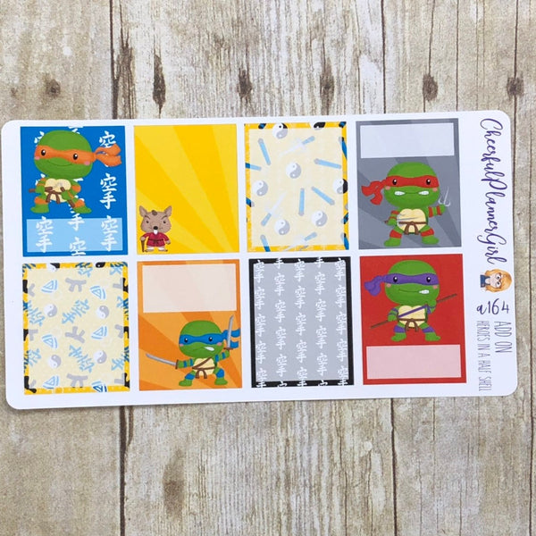 Heroes on a Half Shell Planner Stickers Add On to Weekly Layout