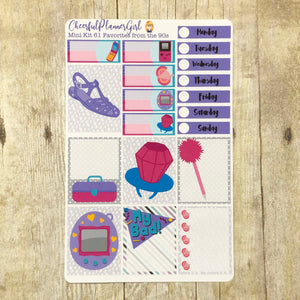 Favorites from the 90s Mini Kit Weekly Layout Planner Stickers