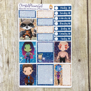 Friends of the Galaxy Mini Kit Weekly Layout Planner Stickers