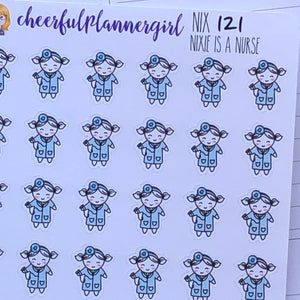 Nixie Is A Nurse Planner Stickers