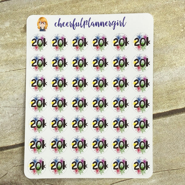 20k Step Goal Planner Stickers