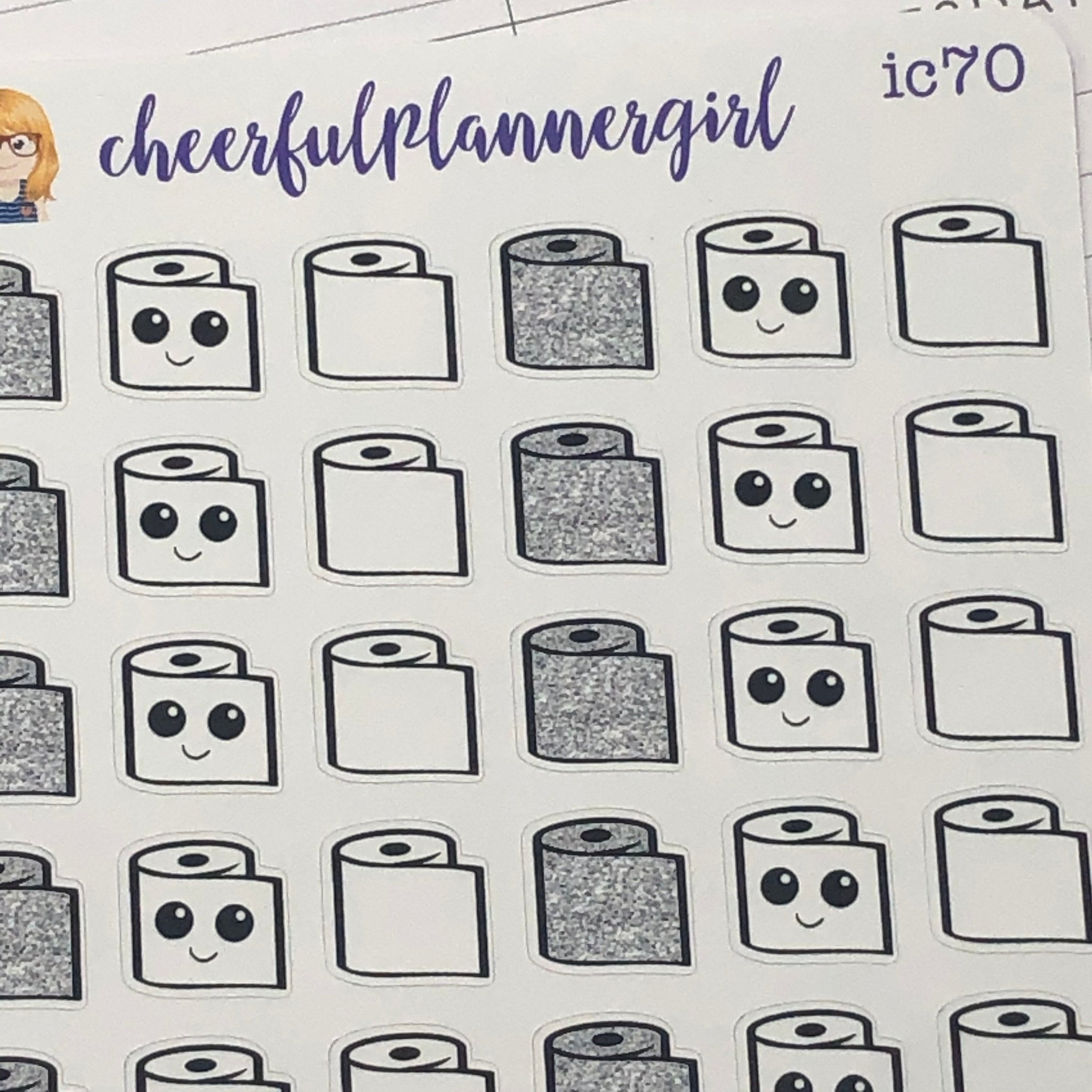 Toilet Paper Planner Stickers