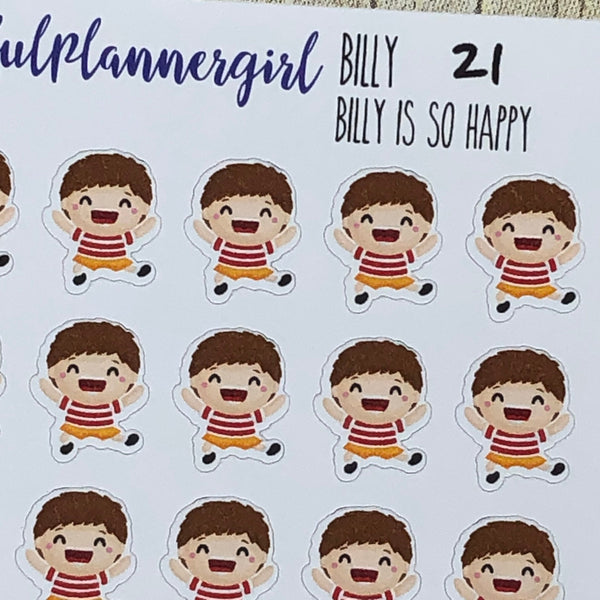 Billy is so Happy Planner Stickers