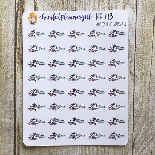 Nixie Completely Stressed Out Planner Stickers