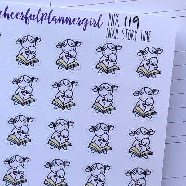 Nixie Story Time Planner Stickers