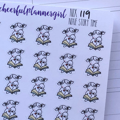 Nixie Story Time Planner Stickers