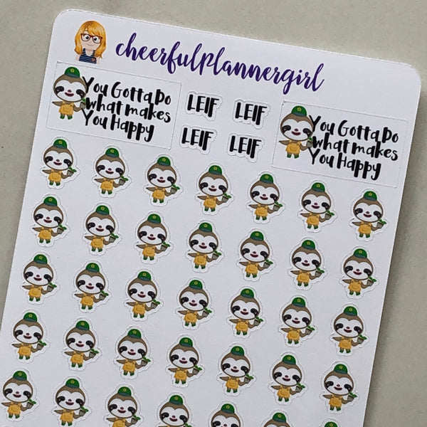 Leif with Script Planner Stickers