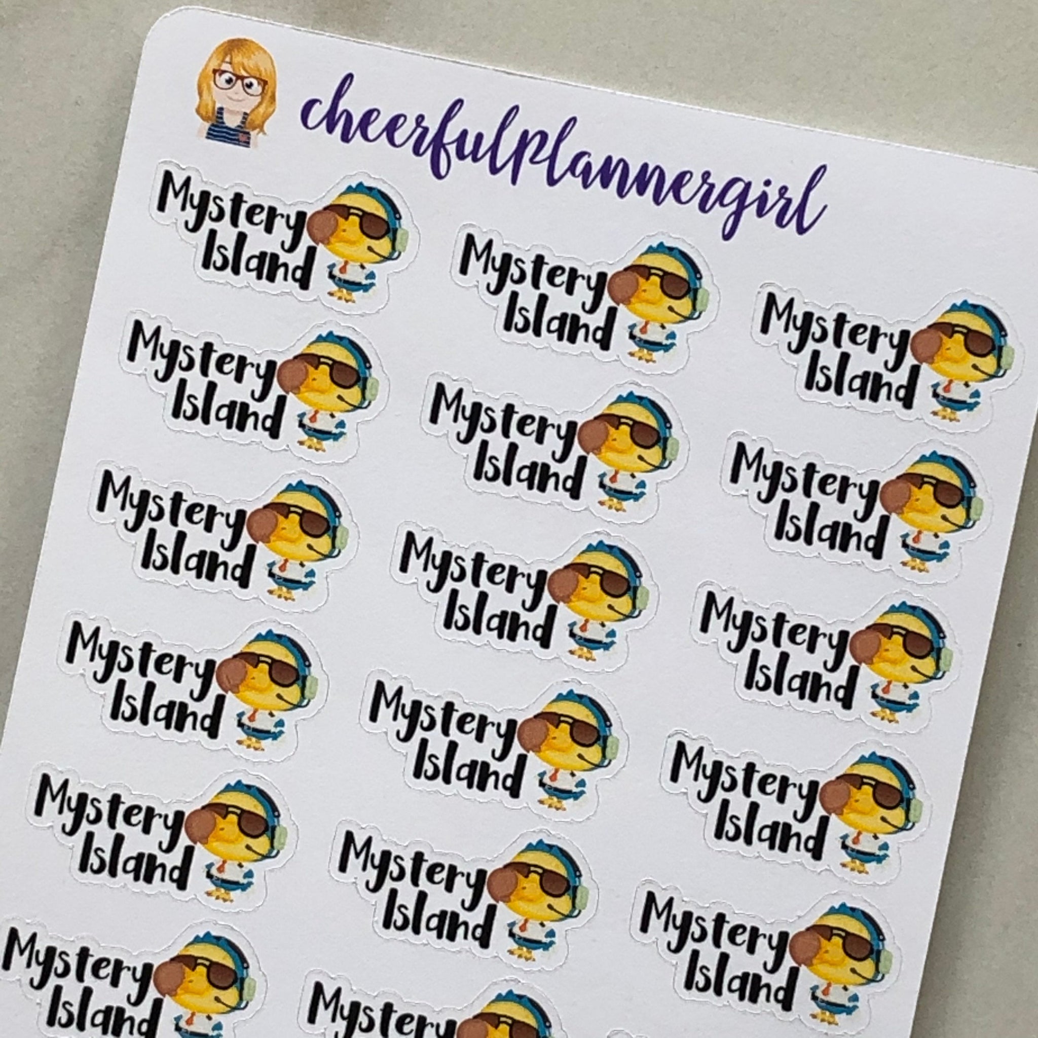 Mystery Island Planner Stickers