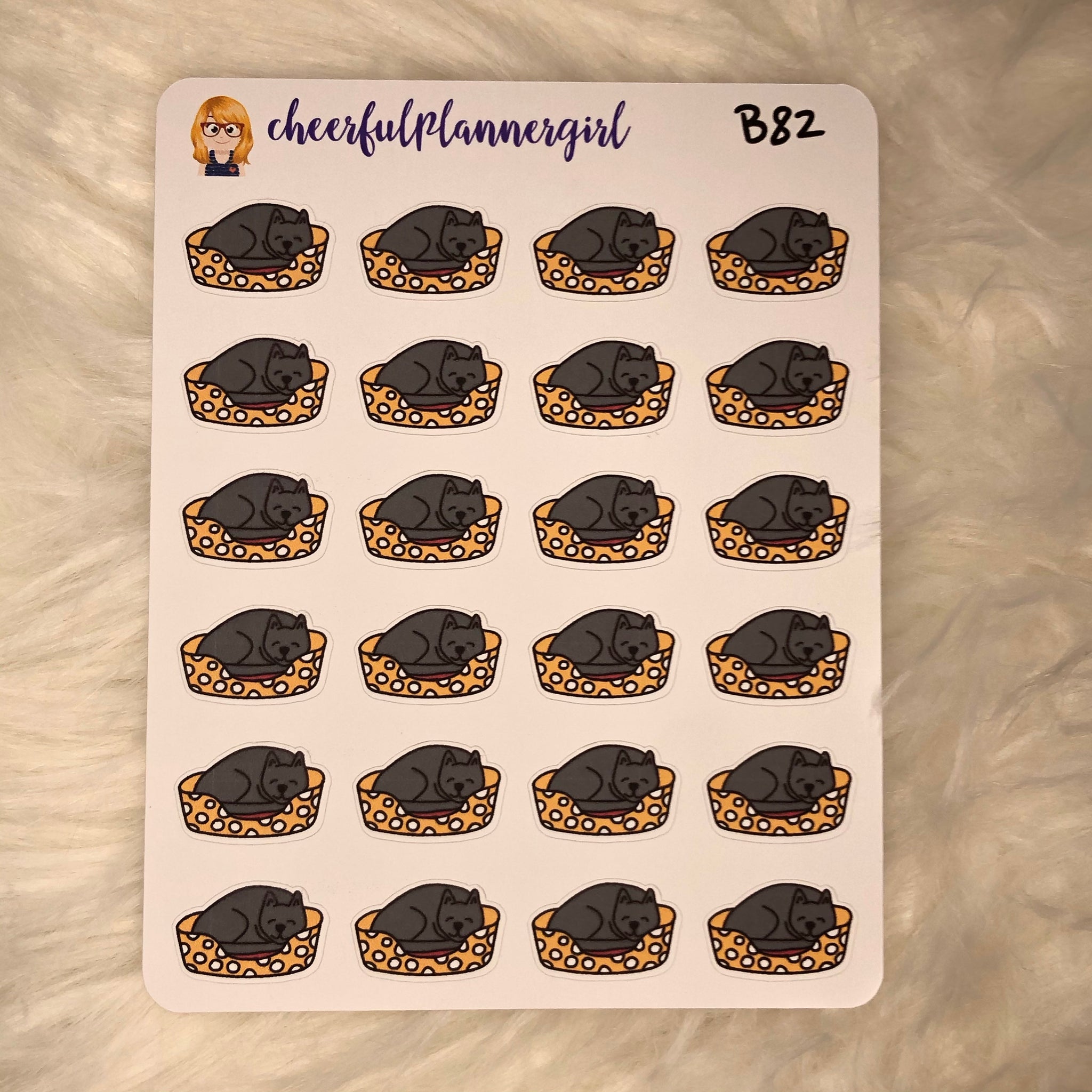 Cat Napping Planner Stickers Kitten