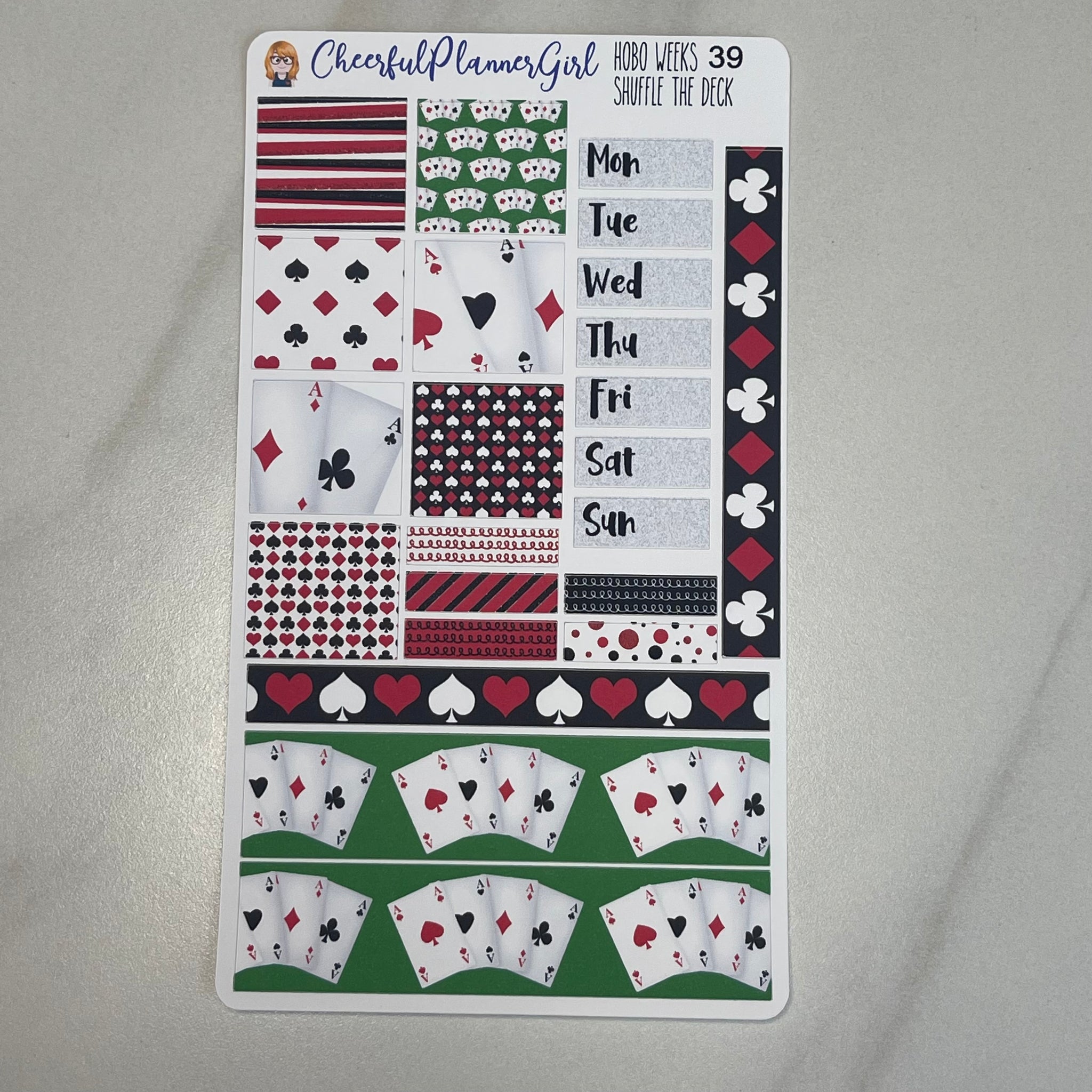 Shuffle The Deck Hobonichi Weeks Weekly Planner Stickers