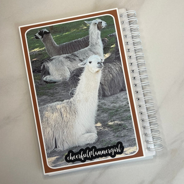 Love the Wild Safari Llama Sticker Keeper Cover Reusable Sticker Album