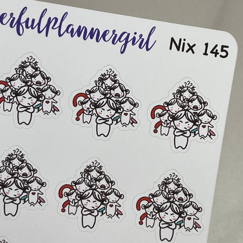 Nixie Surrounded by Clueless People Planner Stickers