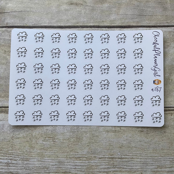Hand Drawn Weather Large Planner Stickers