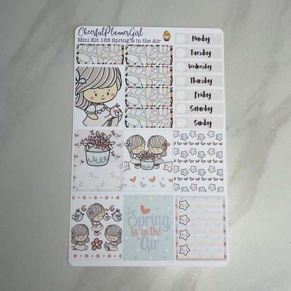 Spring Is In The Air Mini Kit Weekly Layout Planner Stickers