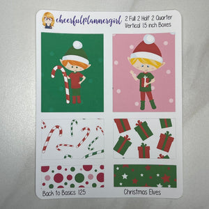 Christmas Elves Planner Stickers Back to Basics