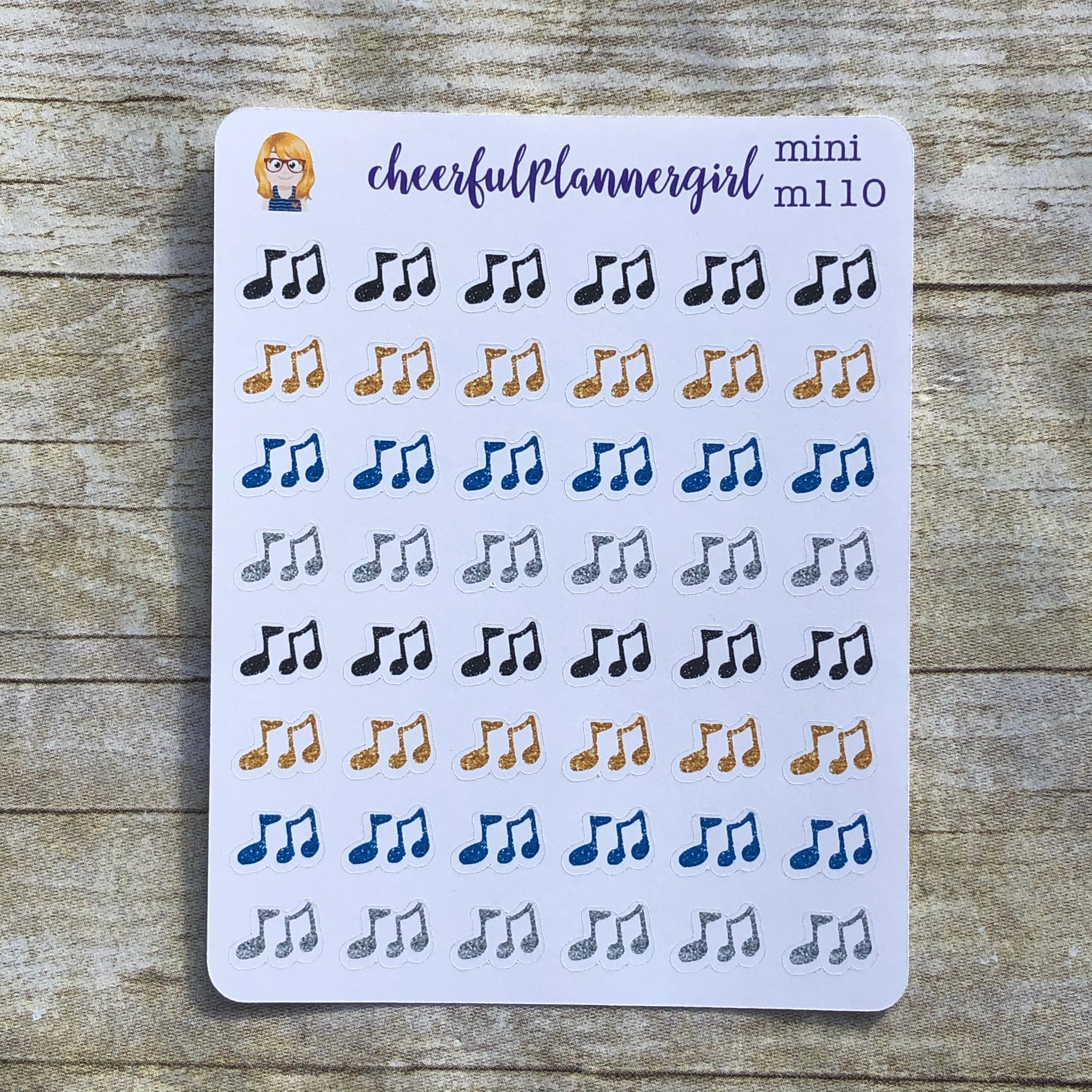 Music Notes Mini Stickers
