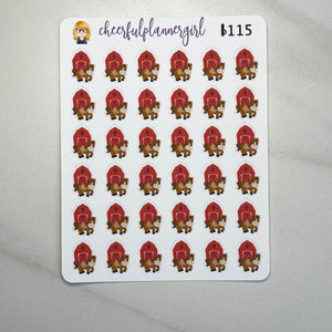 Horse Stables Planner Stickers