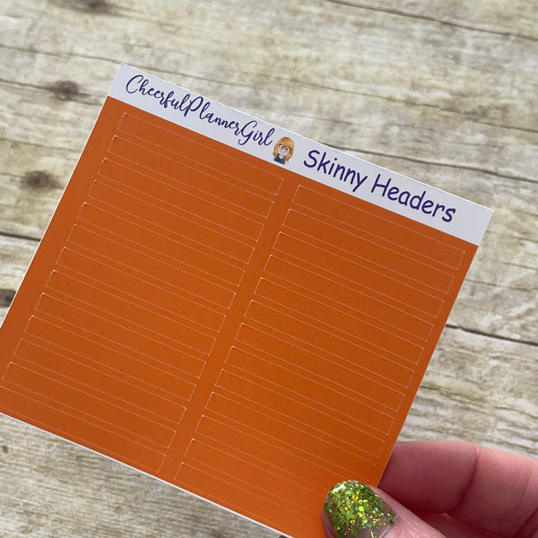 Solid Orange Glitter Headers Matches MoonBoo Easter