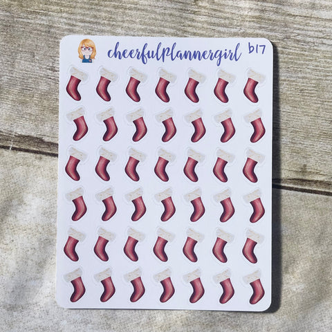 Christmas Stockings Planner Stickers